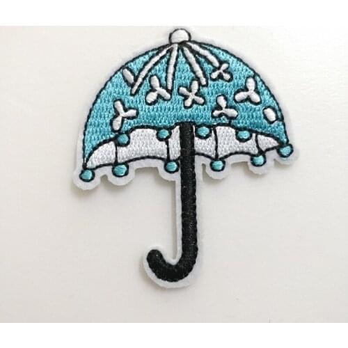 20pcs Ladies Umbrella Patches Iron On parches Jacket Patch For Clothing bordados Patchwork Jeans Appliques Badge Earring Bag DIY