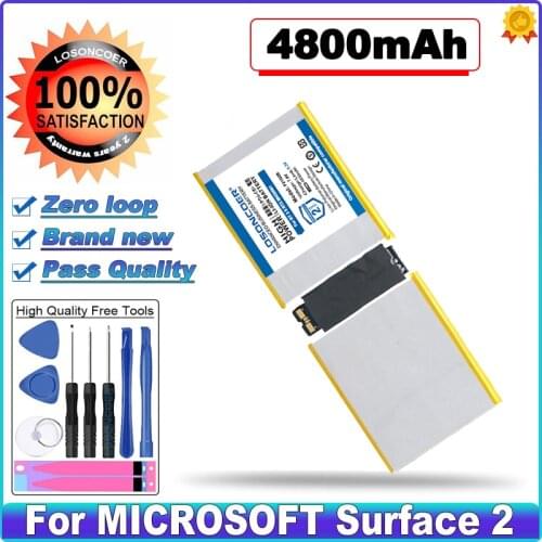LOSONCOER 4800mAh P21G2B Laptop Battery For Surface RT 2 II RT2 Tablet MH29581 2ICP3/97/106
