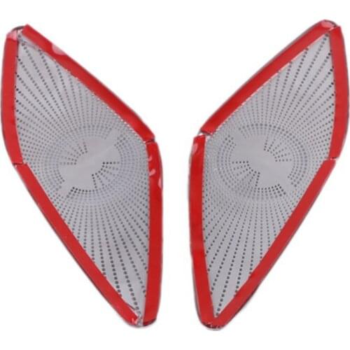 Car Stainless Steel a Pillar Audio Tweeters Speaker Cover Trim for Mercedes Benz GLA Class H247 2020-2021