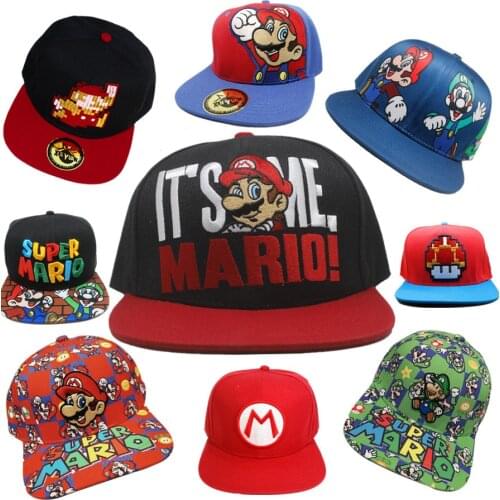Game Super Bros Baseball Trucker Hat Cotton Cap Adjustable Hip Hop Hat Embroidery Cap Cosplay Drop Shipping