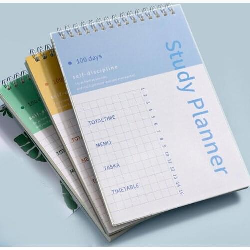 Goal Notebook Memo Diary Notepad 2021 Schedule Timetable Plan Dream 100-Day Diary Calendar Setting Tracker Goal Schedule G7P7