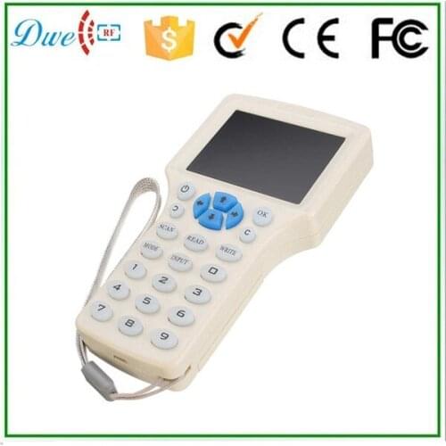 DWE CC RF DWE CC RF 9 Frequency Copy Encrypted NFC Smart Card RFID Copier ID IC Reader Writer english version