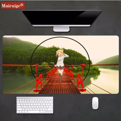 Mairuige Sagiri Gaming Mouse Pad Anime Girl Gaming Animation Pad Laptop Desk Mat Rubber Non-slip XXL Promotion Free Shipping