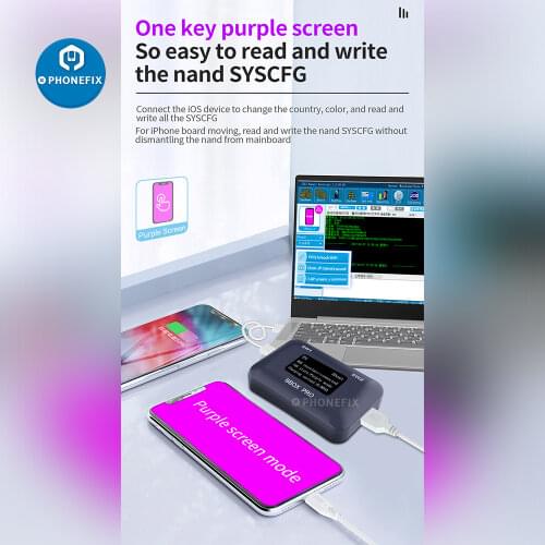 JC B-BOX C3 Pro DFU Tool Hard Disk Reading Writing Change SN Unbind WiFi for IPHONE Programming for Ipad Enter Purple Screen