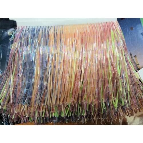 Colorful JRB-5.0605 super quality beaded Fringe Ribbon Trim Fringe Tassel Lace Trim for dress decoration