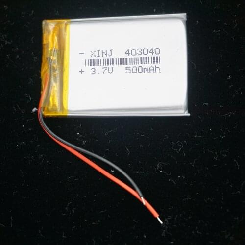 XINJ 3.7V 500mAh polymer Li Lithium Battery Lipo Cell 403040 For Game Payer GPS MP4 E-Book Driving Recorder Camera LED Lighting