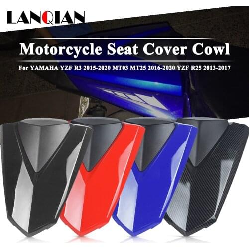 Motorcycle Pillion Rear Seat Cover Cowl Solo Seat Cowl Rear For YAMAHA YZF R3 2015-2020 MT03 MT25 2016-2020 YZF R25 2013-2017
