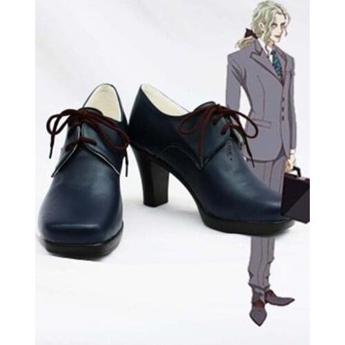 Tiger & Bunny Yuri PetrovLunatic Cosplay Boots Shoes Anime Party Cosplay Boots Custom Made Women High Heel Shoes