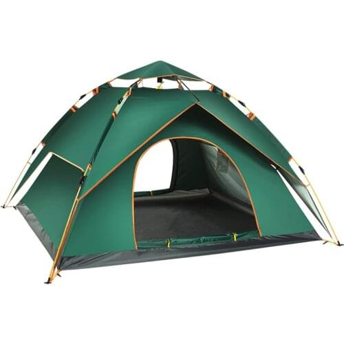 Hydraulic Spring Fully Automatic Quick Opening Tent Outdoor Camping For 3-4 People Thickened Rainproof Mountaineering Fishing
