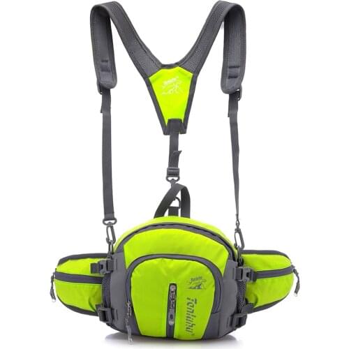 Hiking Shoulder Water Bottle Waist Bag Cycling Running Bag Mountaineering Climbing Backpack Finshing Camping Shoulder Bag