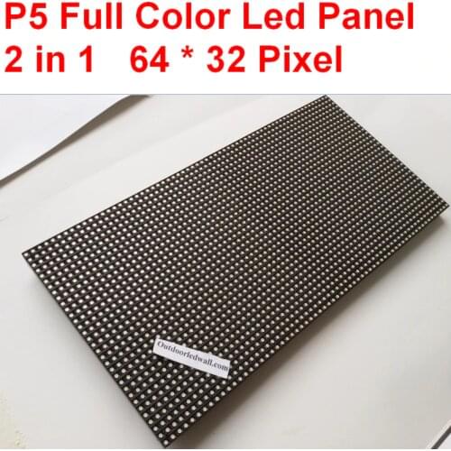 P5 full color led display,smd2020,64 * 32 pixel, 320mm * 160mm size, 1/16 scan,high clear,indoor ,p5 led module free shipping