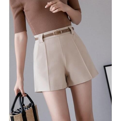 New Fashionable and looseWild ShortsWomens Shorts summer Slim Wide Leg A-line Shorts 2021 shorts women high waist