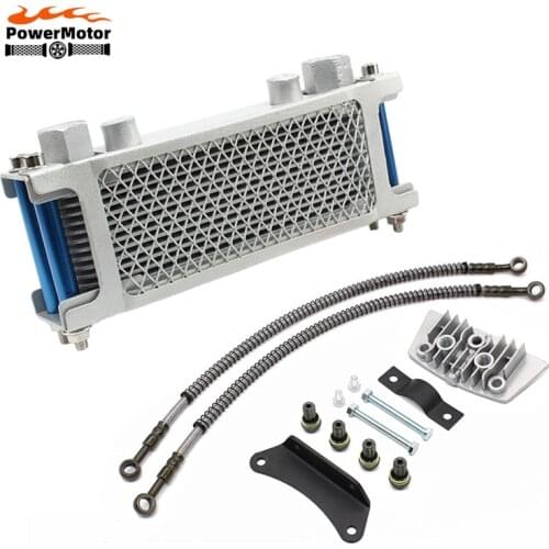 Motorcycle Oil Cooling Cooler Radiator Set For 140cc 125cc Horizontal Engine Dirt Pit Monkey Bike ATV Chinese Made