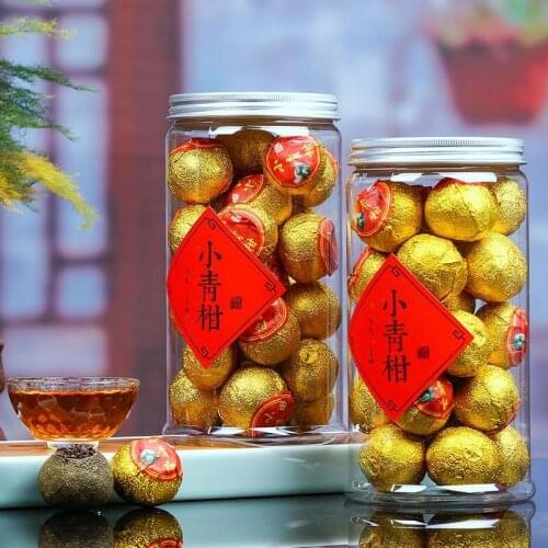 Super small green orange Pu'er tea Yunnan palace orange Pu tea super orange Pu tea oolong tea ceremony tea canned green food