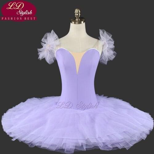 Light Purple Plain Ballet Tutu For Girls Without Decorations Natcracker Platter Performance Tutu Ballet Kids LD0025