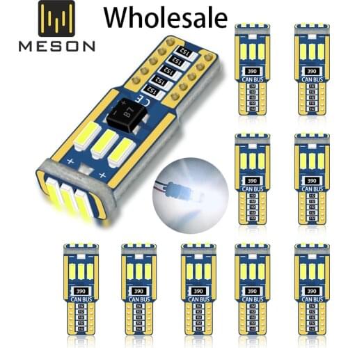 T10 Led Canbus W5W Led Bulb Car Interior Light 9led 4014smd 194 168 No Error Reading Dome Light Instrument Plate Lamp 6000K