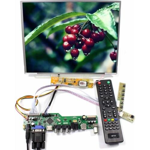 TV HD MI VGA AV USB AUDIO LCD Cotntrol Board 12.1inch LTN121X01 1024x768 LCD