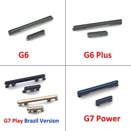 Outside Side Volume Button+Power OFF/ON Button For Motorola MOTO G5 G6 G7 Play Plus G8 Power Lite Side Key Button Replacement