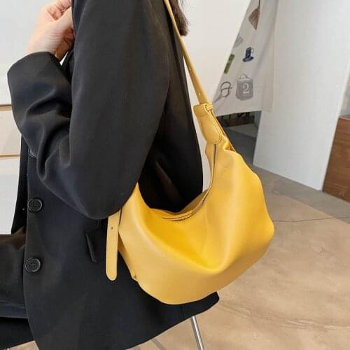High Quality PU Popular Handbag Bag Female Summer 2021 New Trendy Fashion Lady Shoulder Bag Western Style Messenger Dumpling Bag