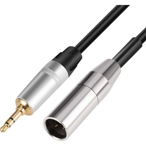 0.3M Xlr 3-Pin Male To 3.5Mm Stereo Plug Shielded Microphone Microphone Cable Trs Cable Jack 3.5 Male To Male 52923A