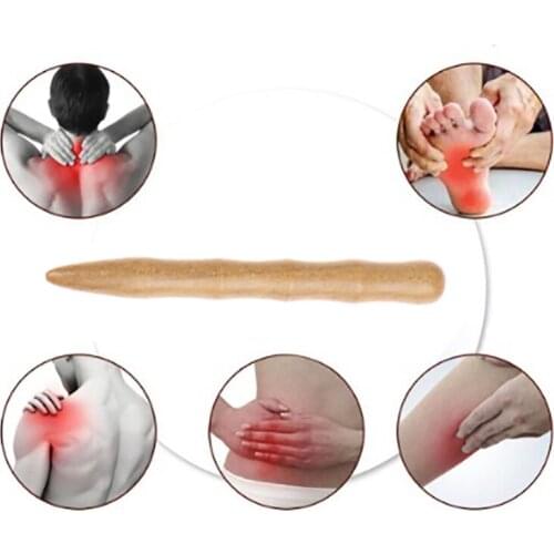 1pcs 12*1.5CM Wooden Spa Foot Body Massage Stick Relieve Muscle Soreness Relaxing Tool