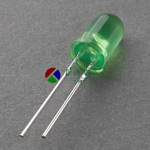 5mm green hair green emerald highlight short foot LED light emitting diode F5 emerald lamp beads pure green super bright