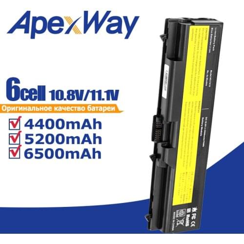 Apexway Laptop battery for ThinkPad L512 L412 L520 E425 E520 E525 W520 T410 T420 T510 T520 42T4751 42T4752 42T4885 42T4886