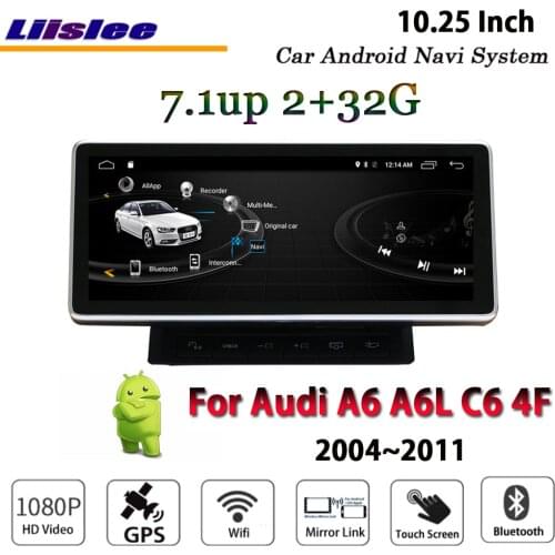 Car Android Radio Video For Audi A6/A6L/Q7 4F 2004-2011 2G RAM 32ROM Carplay GPS Navi Map Navigation System Multimedia
