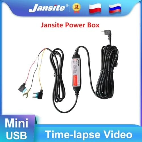 Jansite Hard Wire Kit Mini USB Car Charger Power Inverter Converter Adapter for Dash Cam DVR Recorder Register