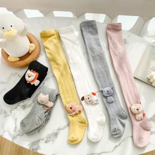 Chidren Aanimal Cartoon Lion Cat Accessories Leggings Infant Girl Cotton Pantyhose Baby Toddlers Tights Kids Clothes Casual Pant