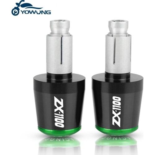 For Kawasaki ZX1100 ZX-11 ZZR 1100 ZZR1100 1990-2001 1991 1992 Motorcycle CNC Handlebar Grips Slider Cap Plug Aluminum Bar End