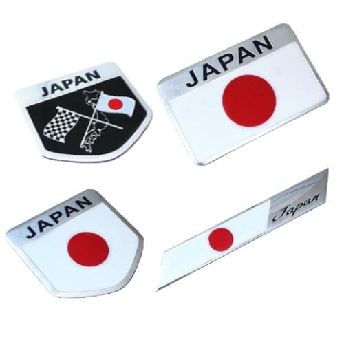 Japan Flag Emblem Badge Motorcycle Fairing Decal Sticker for Auto Doors Windows Trunks Car Accessories