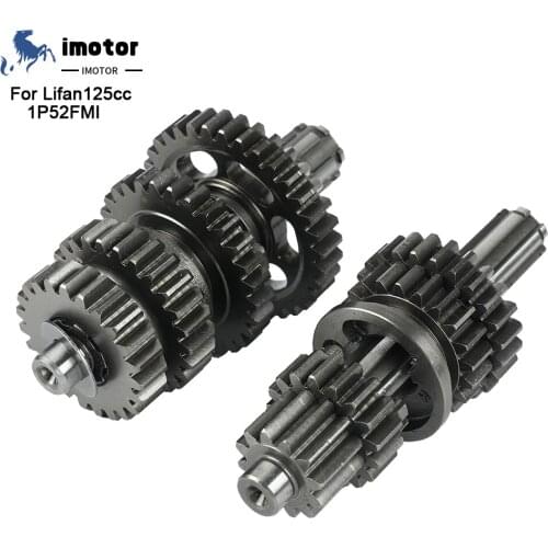 Motorcycle Box Main Counter Shaft Assy Transmission Gear For Lifan 125 LF125 125cc 1P52FMI Horizontal Engine Kayo BSE Dirt Bike