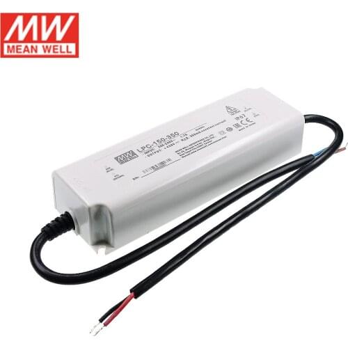 LPC-150-350 MEAN WELL Switching Power Supply 350mA 215~430V DC 150W IP67 waterproof Meanwell LED driver 220VAC Transformer