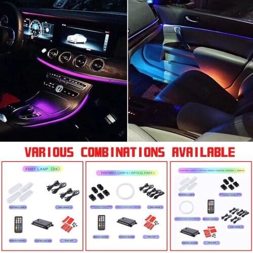 Car Interior Decorative Led Ambient Door Light Stripes Atmosphere Light With 2 Colors For BMW 5 Series F10/F11 2010-2017
