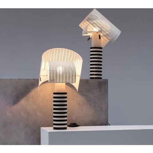 Italian Designer Table Lamp Modern Creative Stripe Led Desk Lamp Living Room Decoration Bedroom Bedside Lamp Home Decor Lighting