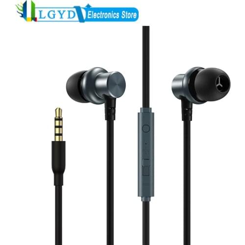 JOYROOM JR-EL115 Metal In-ear Wired Control Earphone Headset for Phone Tablet