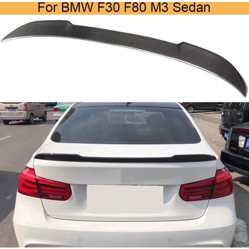 Carbon Fiber Rear Trunk Spoiler Wing for BMW 3 Series F30 F80 M3 Sedan 4 Door 2012 - 2018 Rear Trunk Boot Lip Wing Spoiler