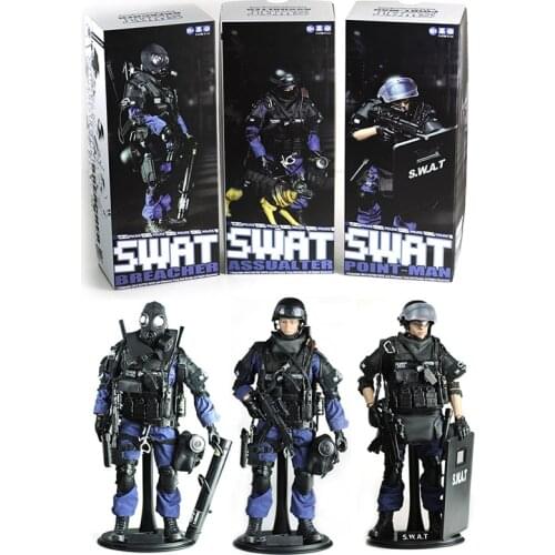 1/6 Scale Special Forces Figure 12'' 30CM Collectable SWAT Team Soldier Action Figures Movable Joint PVC Toys for Boys with Box
