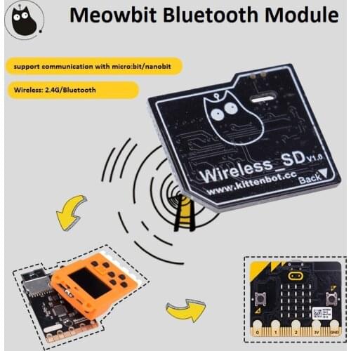 Kittenbot Meowbit Bluetooth Module Support Mocrobit 2.4G Wireless Communication
