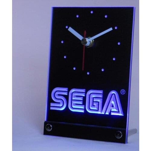 Tnc0205 Sega Game Table Desk 3D LED Clock