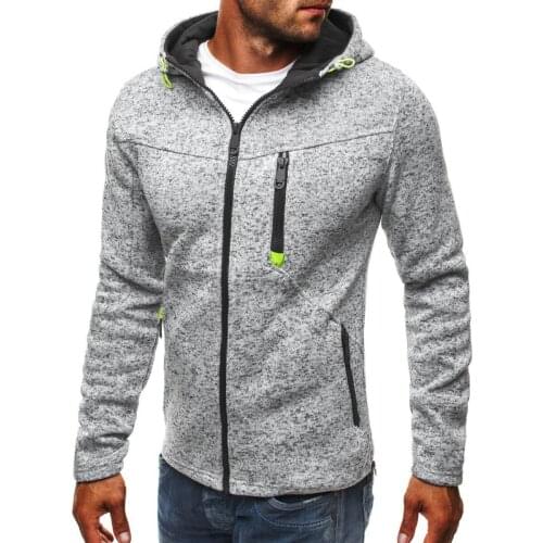 MRMT 2021 New Mens Hoodies Sweatshirts Casual Coat Jacquard Zipper for Male Solid Color Cardigan Hoodie Sweatshirt