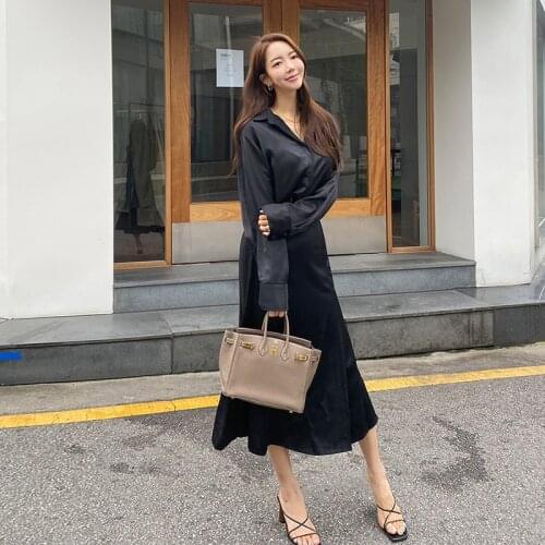 New arrival comfortable work style women sets loose shirt and long a-line skirt high quality elegant 2 pieces women sets