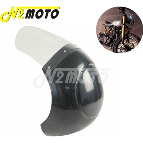 Motorcycle Headlight Fairing Headlight Mask Clear Screen Windshield for Harley Touring Chopper Bobber Cafe Racer Custom