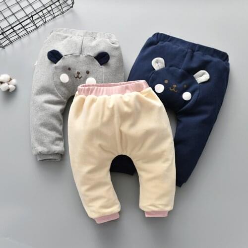 Baby clothes girls pants kids pantsuit warm bebe winter clothes trousers velvet fox clothes toddler ruffle pants girls leggings