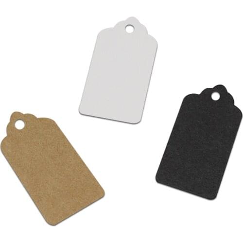 Wholesale 7000Pcs/Lot 2*4cm Lace Scallop Head Event Label Luggage Wedding Note DIY Blank Price Gift Hang Card Kraft Paper Tags