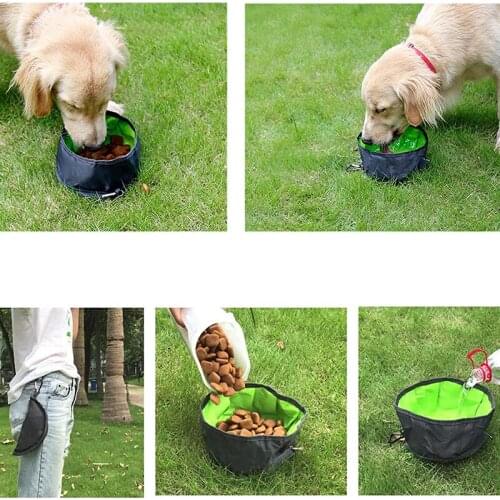 Portable Pet Travel Bowl Large Capacity Collapsible Dog Bowls Durable Dog Cat Water Food Bowl For Traveling Feeding Pet Supplies