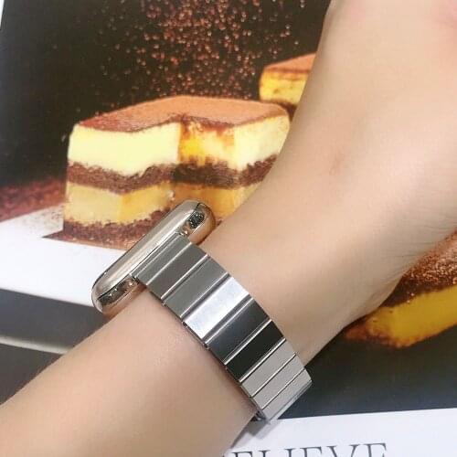 Metal Strap for Apple Watch Band 38mm 40mm 42mm 44mm Women Bracelet for Iwatch Series SE 6 5 4 3 Thin Watch Bands Accessories