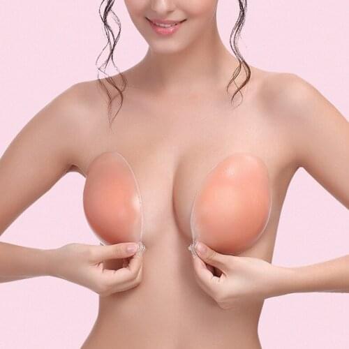 Silicone Bra Invisible Push Up Sexy Stealth Adhesive Strapless Backless Breast Enhancer for Women Lady FS99