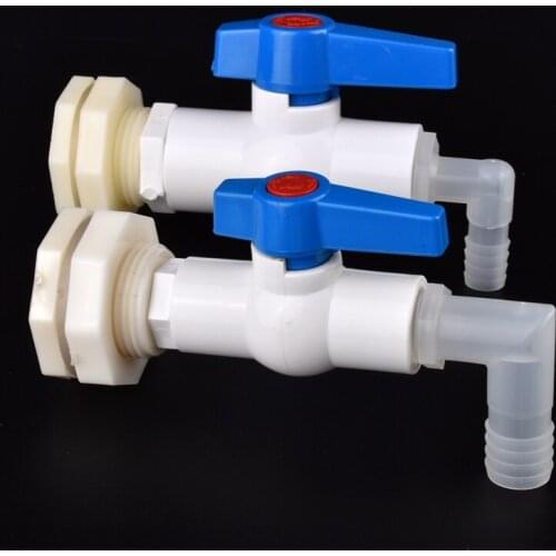 G1/2'' Water Tank Connector Garden Irrigation System Water Hose Joints Aquarium Fish Tank Drain Elbow Combination Valve Fittings